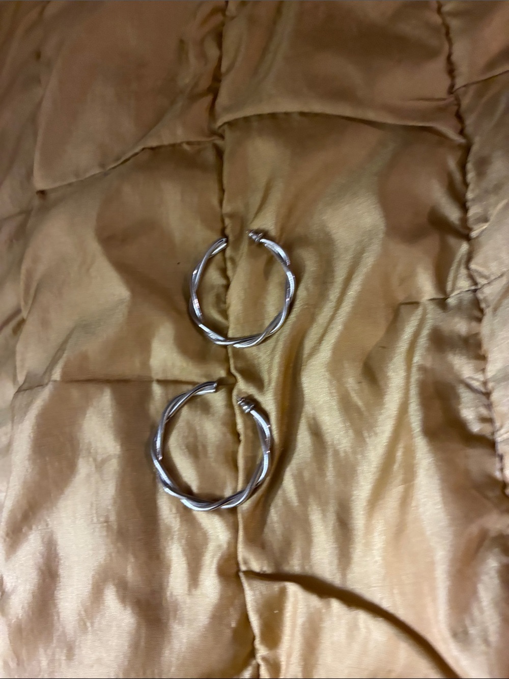 Silver Twisted Hoop Earrings - Classic Women Accessories